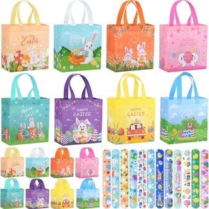 Colorful Easter Themed Tote Bags